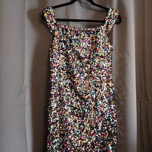 Sequined Prom Dress